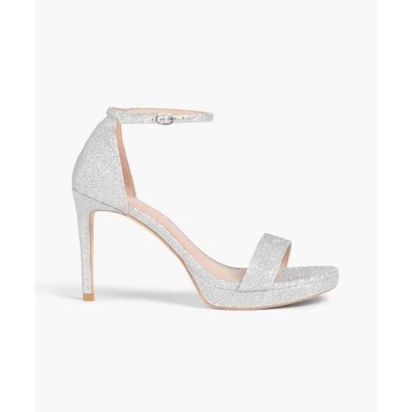 $525 Stuart weitzman silver dancer platform 80 sandal - Picture 2 of 9